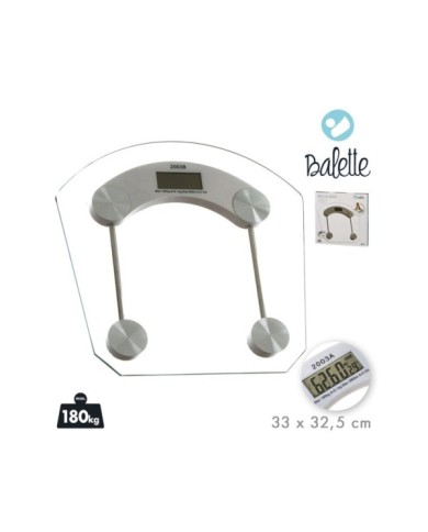 BASCULA DE BAÑO DIGITAL CRISTAL