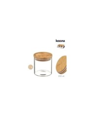 TARRO CRISTAL TAPA BAMBU 220ml