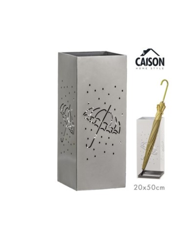 PARAGÜERO METAL CUADRADO RAINY CROM 20x50 cm