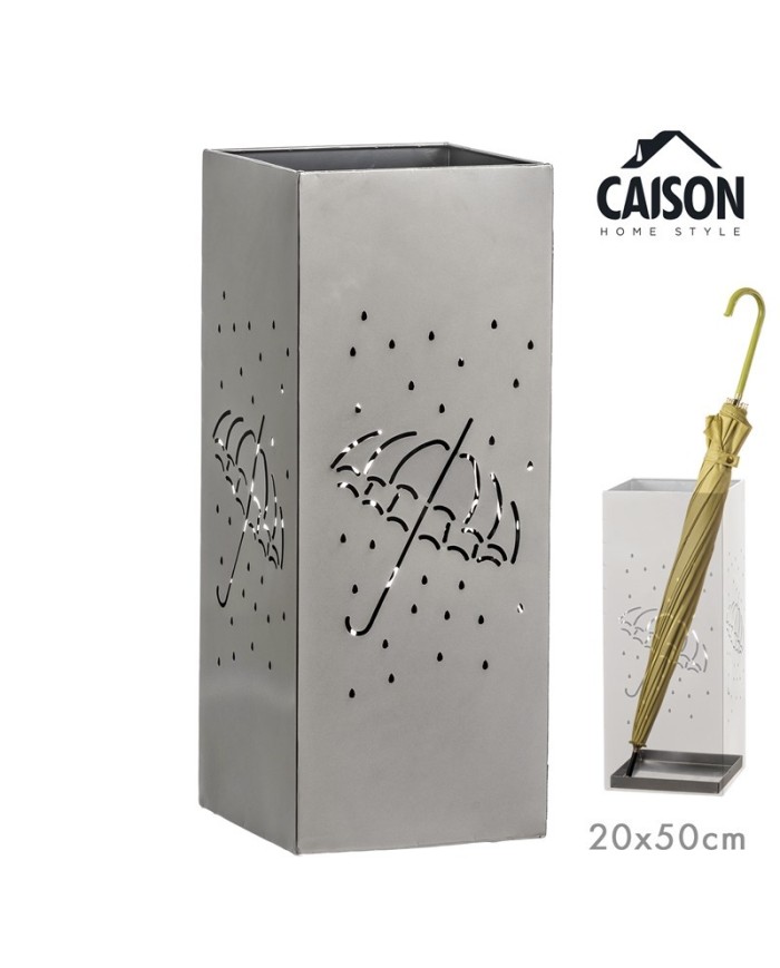 PARAGÜERO METAL CUADRADO RAINY CROM 20x50 cm