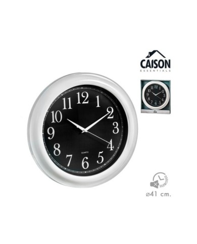 RELOJ PARED 41 cm NEGRO Y BLANCO