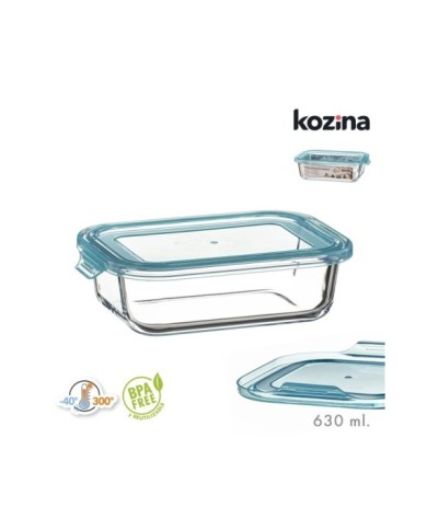 FIAMBRERA BOROSILICATO RECTANGULAR 630 ml