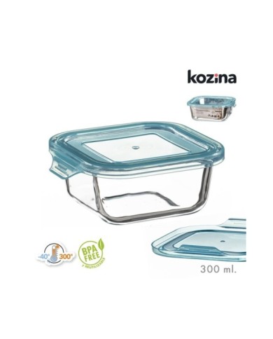 FIAMBRERA BOROSILICATO CUADRADA  300 ml