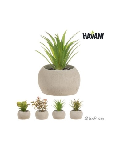 MACETA PLANTA ARTIFICIAL Ø6x9 cm SURT/4