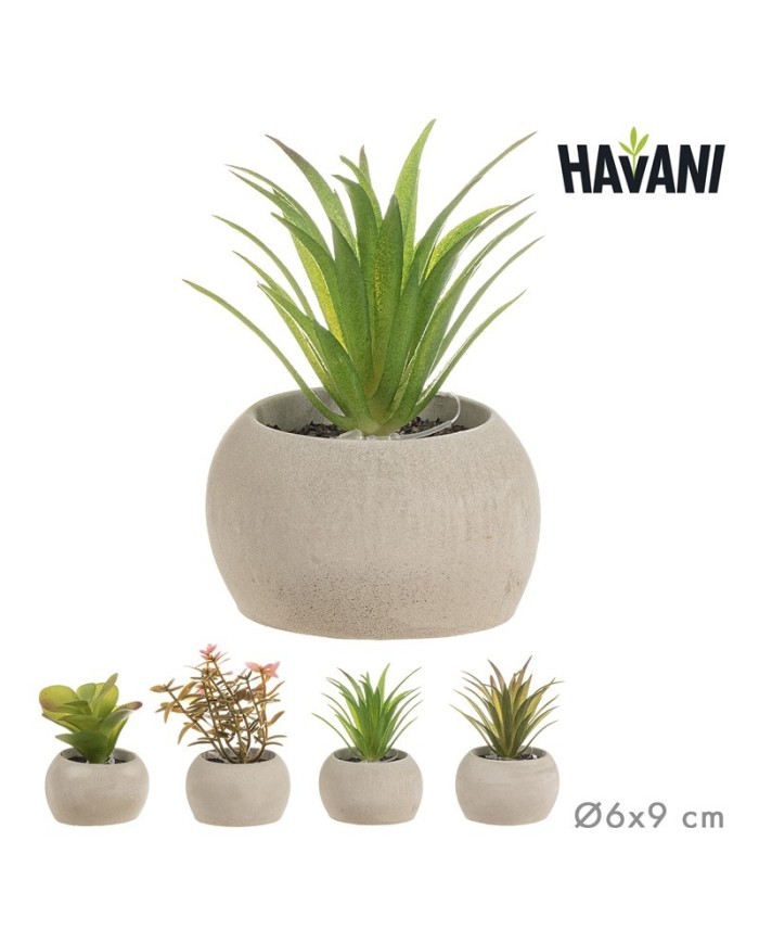 MACETA PLANTA ARTIFICIAL Ø6x9 cm SURT/4