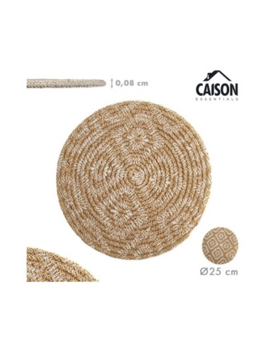 BAJOPLATO ALGODÓN TERRACOTA Ø25 cm