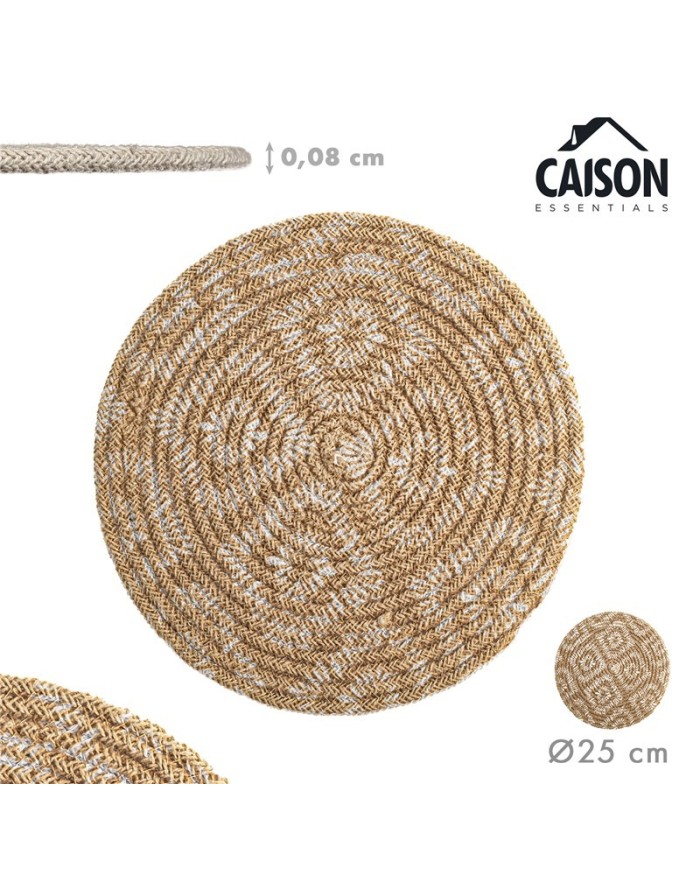 BAJOPLATO ALGODÓN TERRACOTA Ø25 cm