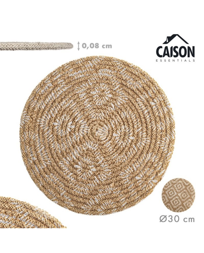 BAJOPLATO ALGODÓN TERRACOTA Ø30 cm