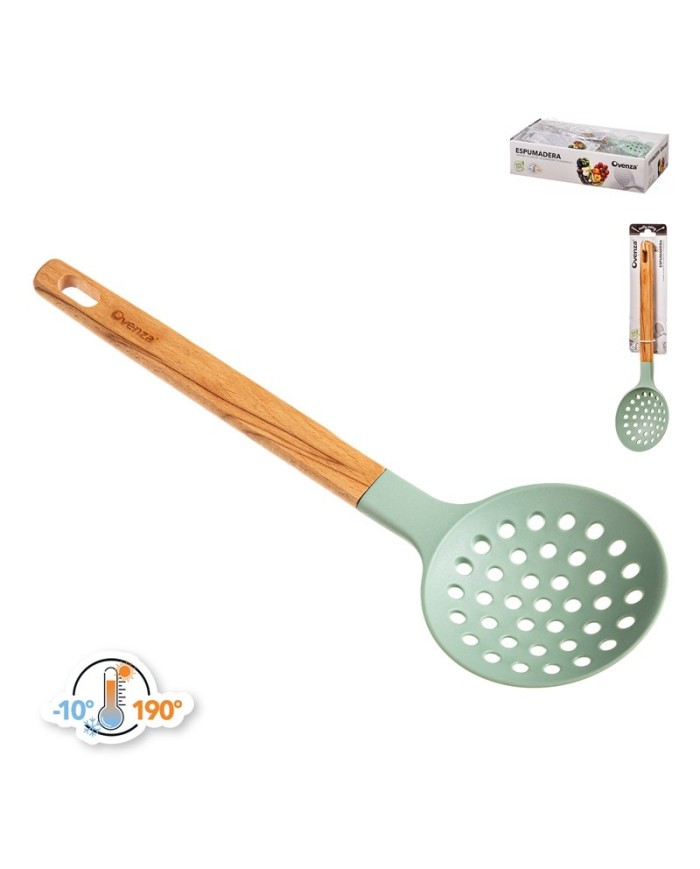 ESPUMADERA PBT+MANGO MADERA