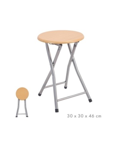 TABURETE PLEGABLE MADERA 46 CM