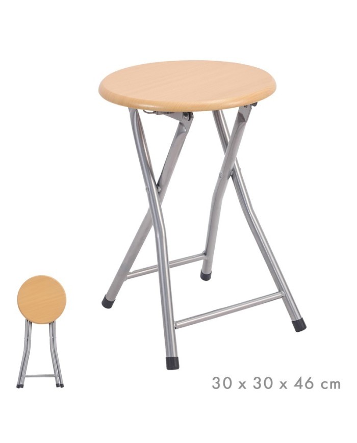 TABURETE PLEGABLE MADERA 46 CM
