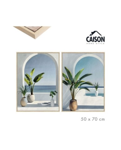 CUADRO OLEO CON MARCO VENTANA 50 X 70 CM SURT/2