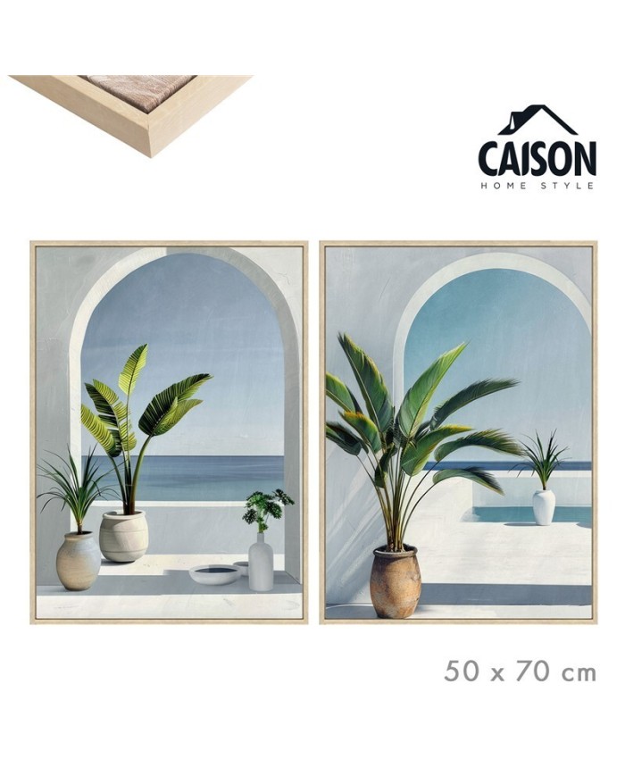 CUADRO OLEO CON MARCO VENTANA 50 X 70 CM SURT/2