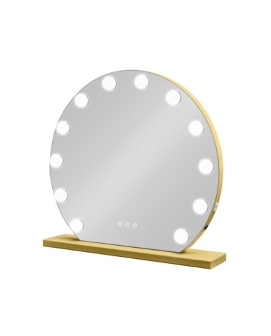 ESPEJO HOLLYWOOD LINDA DORADO 50 X 47 CM