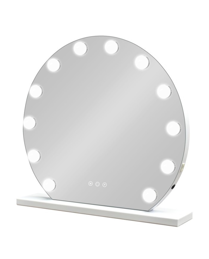 ESPEJO HOLLYWOOD GRETA BLANCO  50 X 47 CM