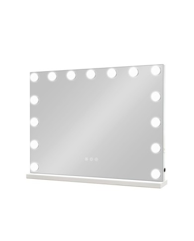 ESPEJO HOLLYWOOD JEAN BLANCO 58 X 46 CM