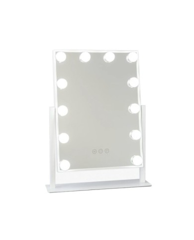 ESPEJO HOLLYWOOD ANNE BLANCO 34.5 X 40 CM
