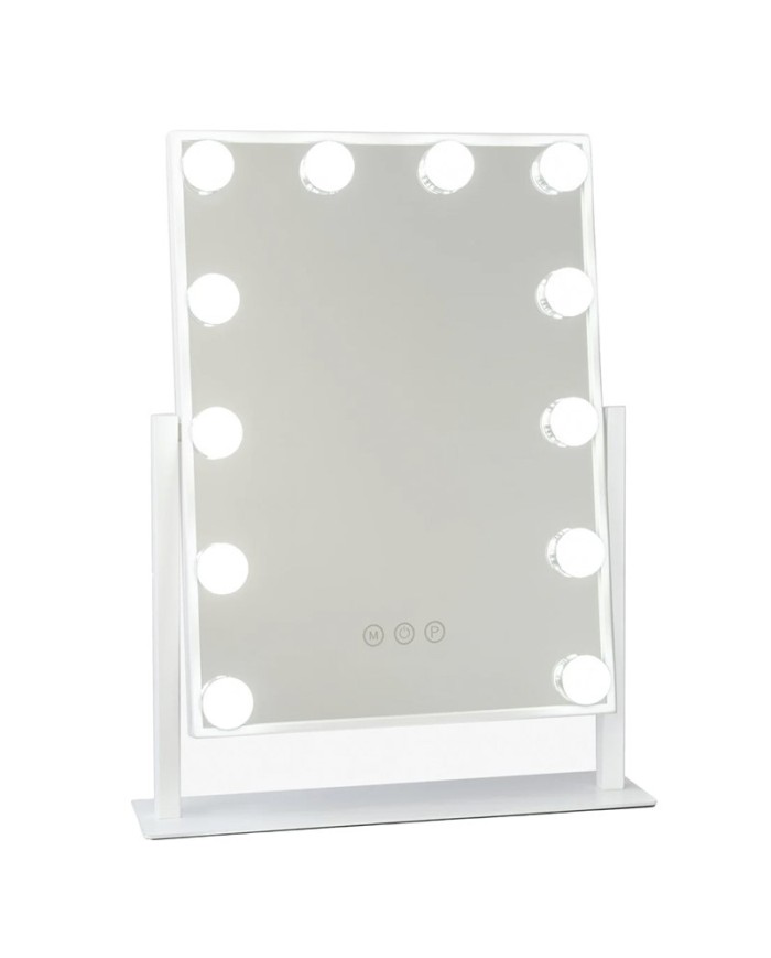 ESPEJO HOLLYWOOD ANNE BLANCO 34.5 X 40 CM