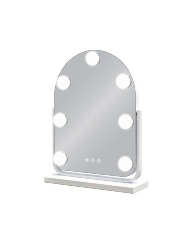 ESPEJO HOLLYWOOD LINDA BLANCO 25 X 30 CM