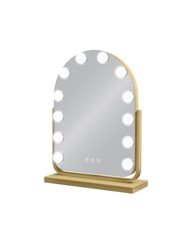 ESPEJO HOLLYWOOD GRETA DORADO 30 X 40 CM