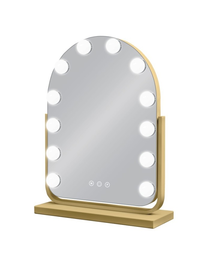 ESPEJO HOLLYWOOD GRETA DORADO 30 X 40 CM