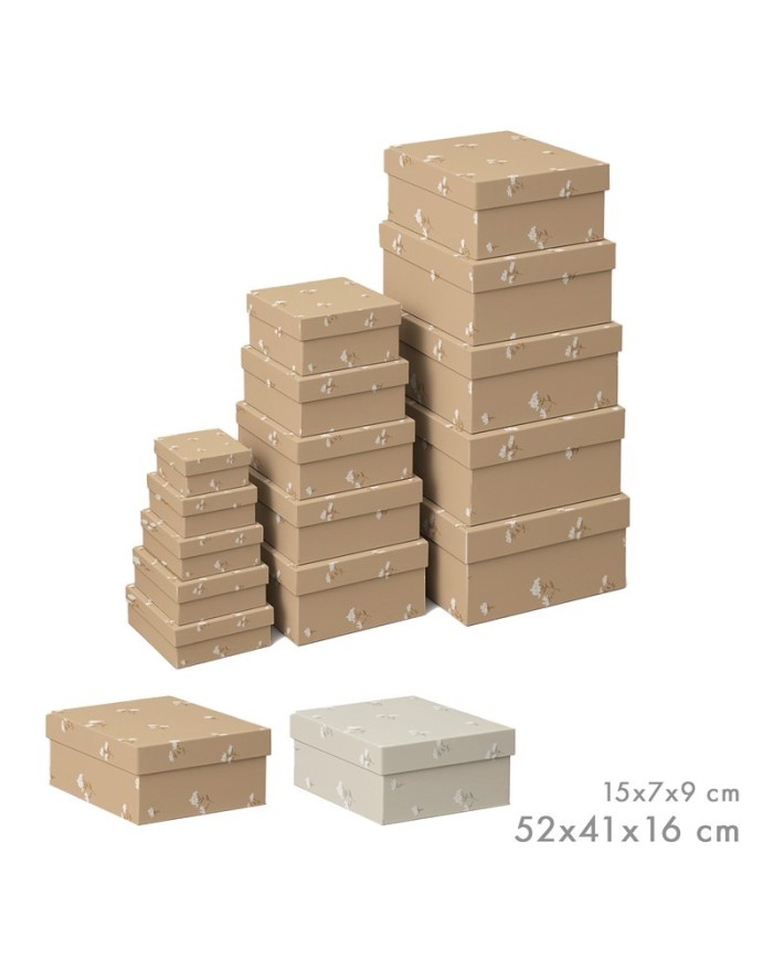 SET 15 CAJAS FLORES DE ALGODÓN SURT/2