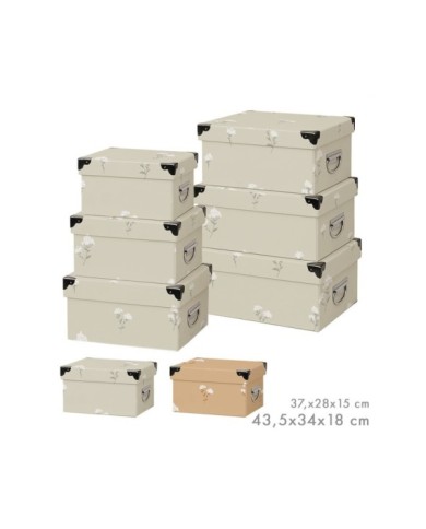 SET 6 CAJAS CANTONERA Y TIRADOR FLORES SURT/2