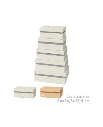 SET DE 5 CAJAS FLORES DE ALGODÓN SURT/2