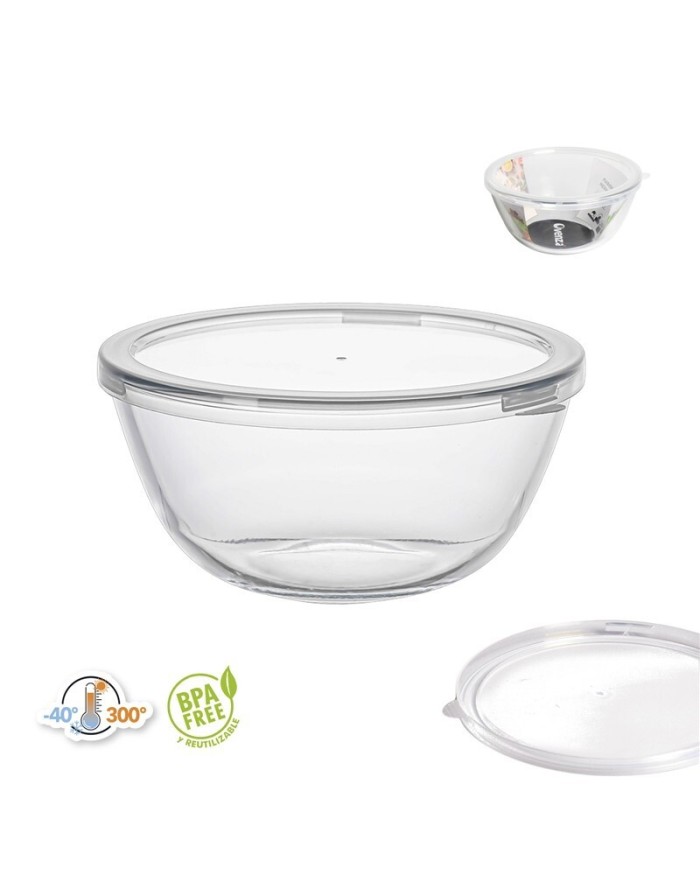 FIAMBRERA BOROSILICATO REDONDA 2100 ML