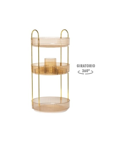 ORGANIZADOR DE METACRILATO 3 ALTURAS AMBER ROTAT.