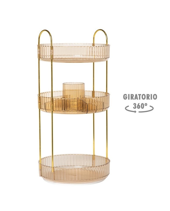 ORGANIZADOR DE METACRILATO 3 ALTURAS AMBER ROTAT.
