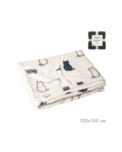 MANTA POLAR MANY CATS 120 x 150 CM