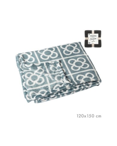 MANTA POLAR PANOT GRIS 120 x 150 CM