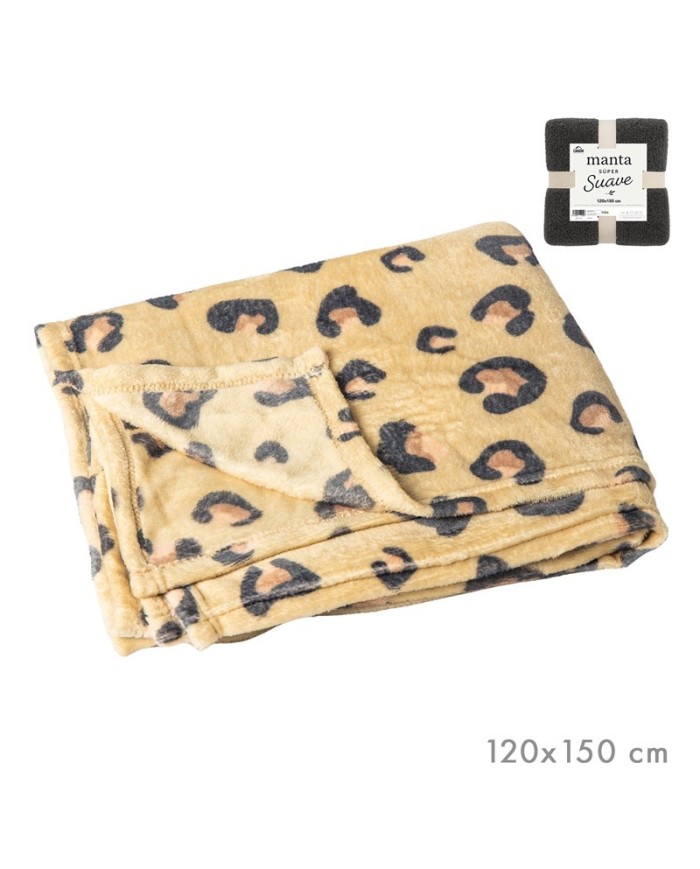 MANTA POLAR ANIMAL PRINT 120 x 150 CM
