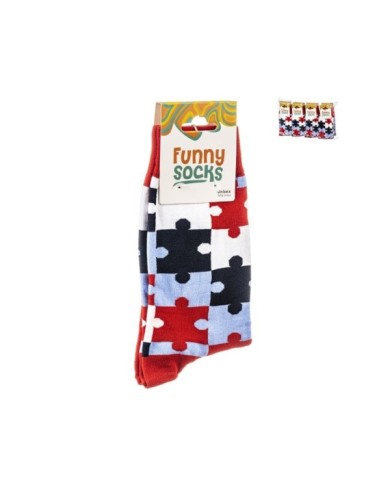 1 PAR CALCETINES PUZLE