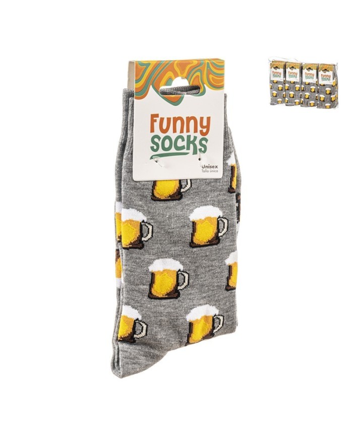 1 PAR CALCETINES CERVEZA