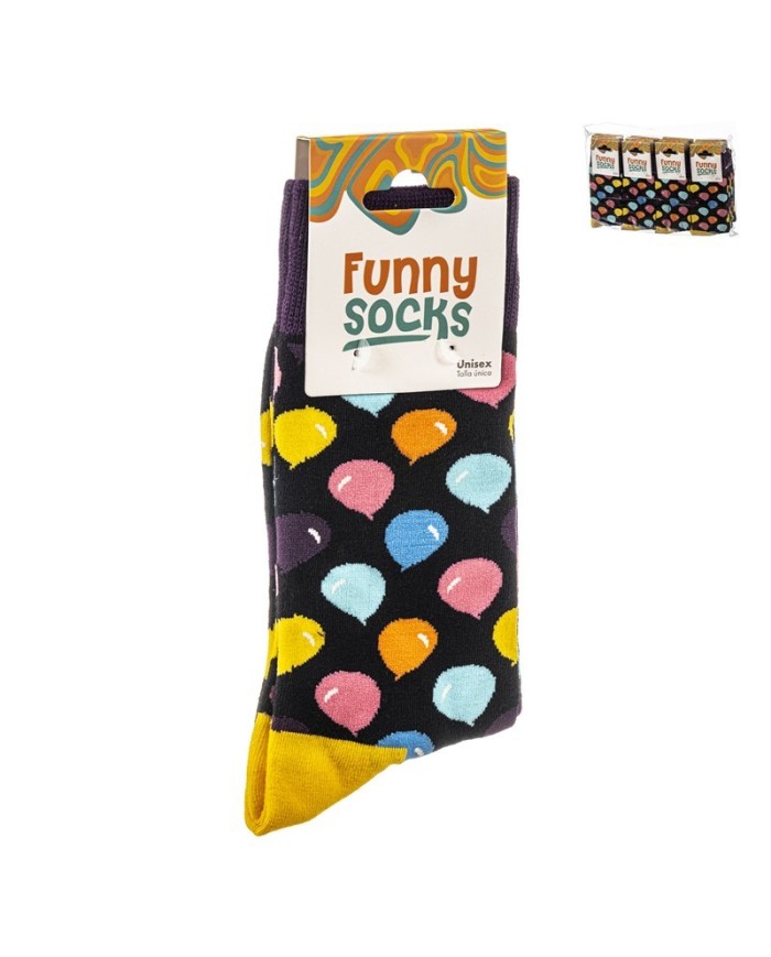 1 PAR CALCETINES GLOBO