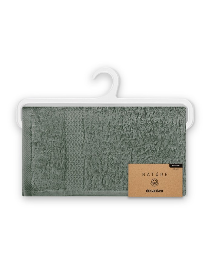 TOALLA LOTUS VERDE KAKI 30cm x 50cm - 500gr/m2