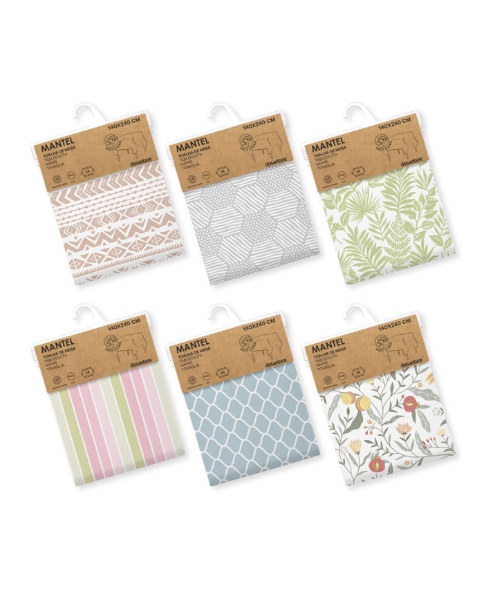 MANTEL KITCHEN PEVA SURTIDO DISEÑOS 140 cm x 240 cm