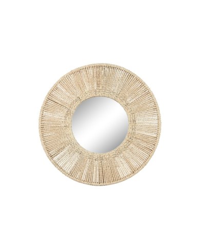 ESPEJO CUERDA CRISTAL 73X7X73 NATURAL