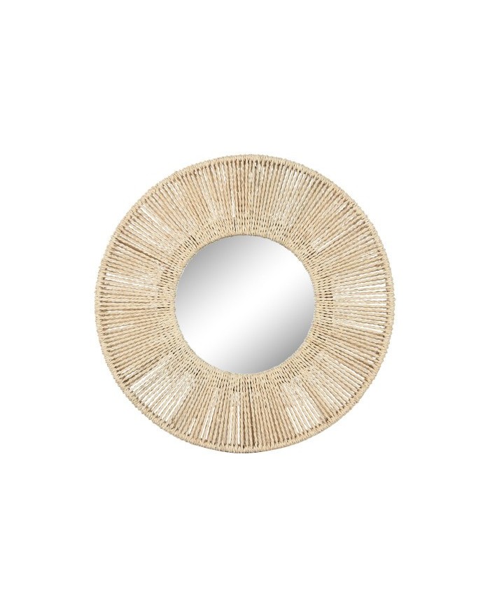 ESPEJO CUERDA CRISTAL 73X7X73 NATURAL