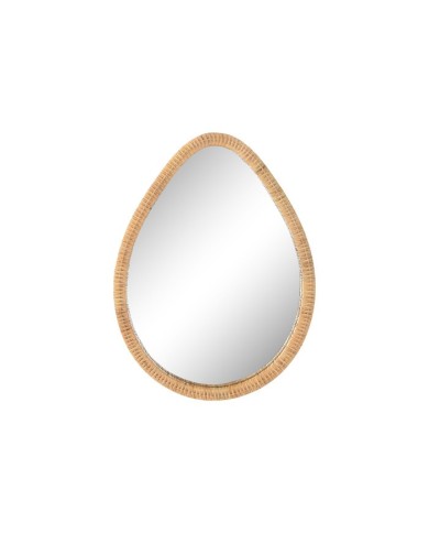 ESPEJO RATAN CRISTAL 60X4X80 GOTA NATURAL