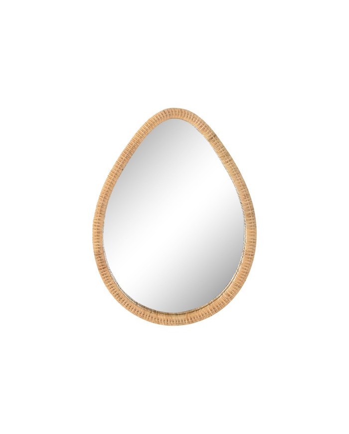 ESPEJO RATAN CRISTAL 60X4X80 GOTA NATURAL