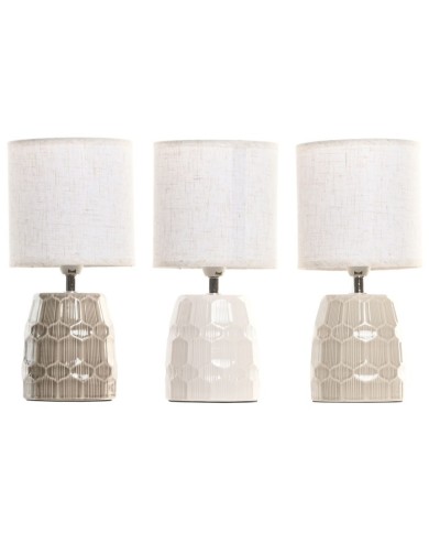 LAMPARA SOBREMESA CERAMICA 13X13X27 3 SURT.