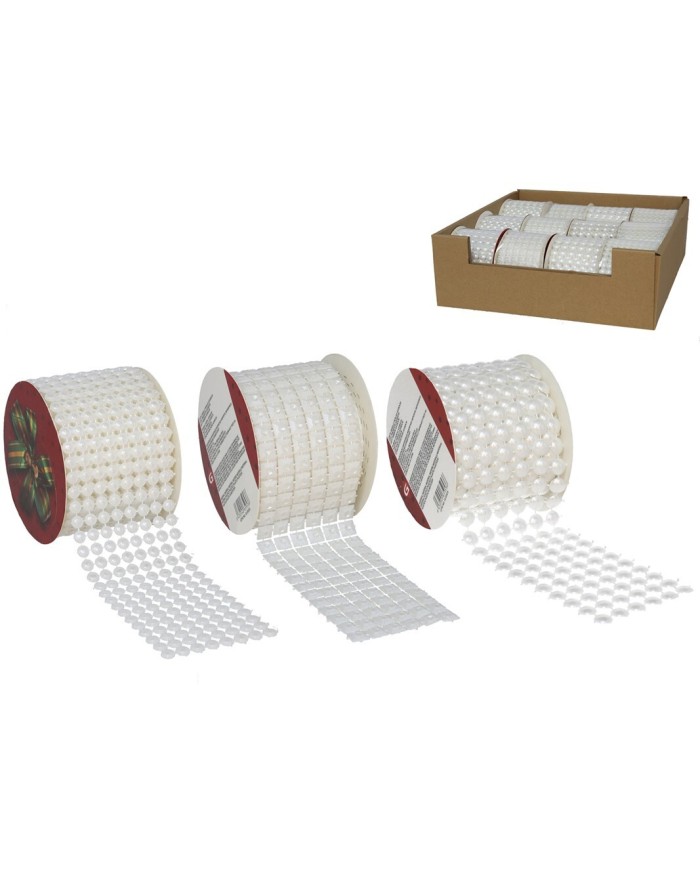 CINTA REGALO PERLAS 6X180CM 3 SURTIDOS