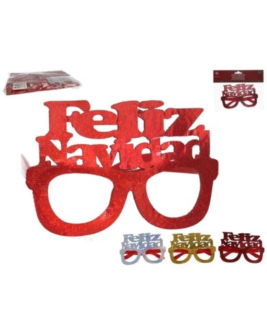 GAFAS FELIZ NAVIDAD ADULTO 3STD