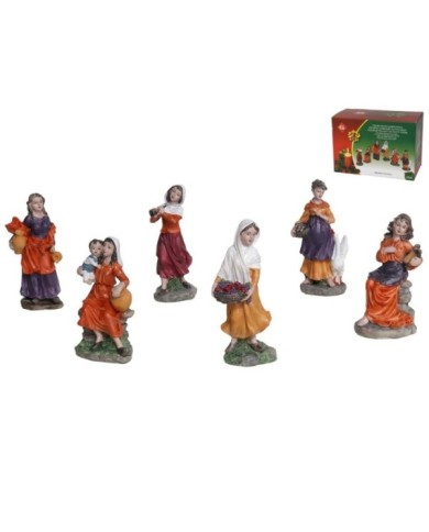 FIGURA BELEN CAMPESINAS 13CM 6STD