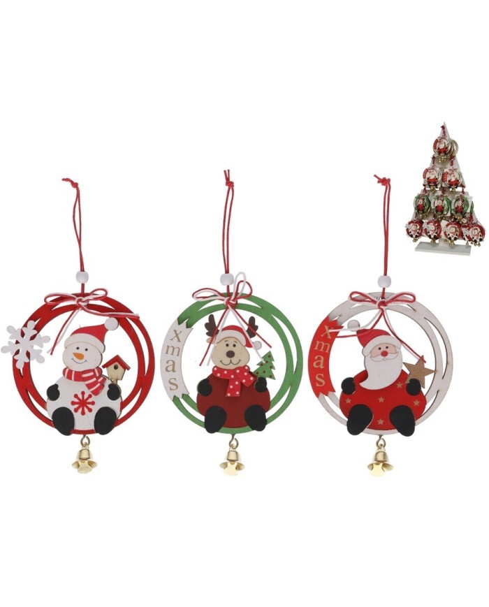 COLGANTE CIRCULAR FIGURA 3 SURTIDOS 8,1X10 CM