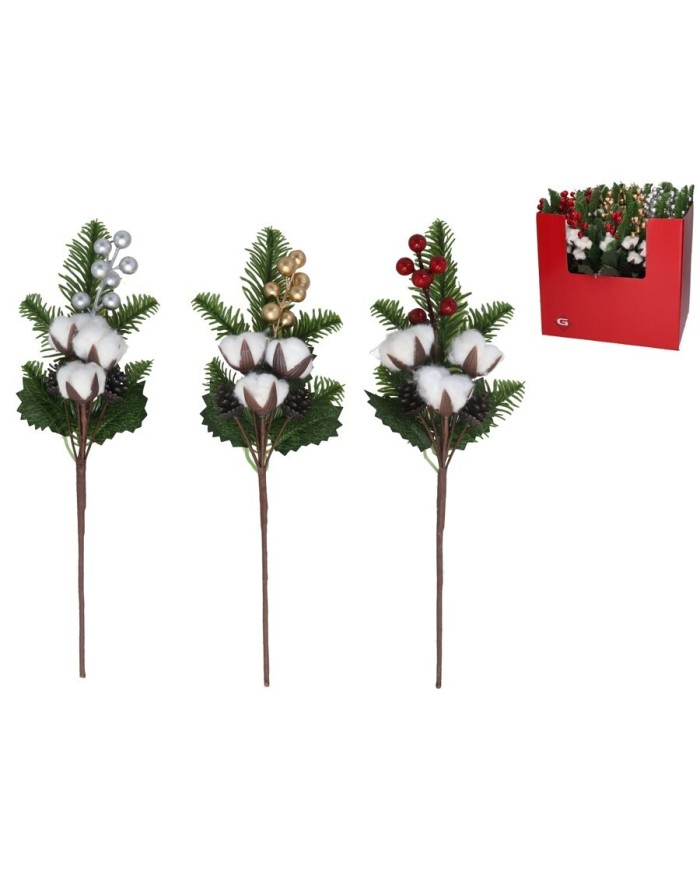 VARA, ALGODΠCON BAYAS 35CM 3STD