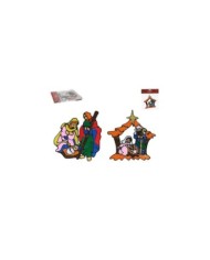 FIGURA REY MAGO CON REGALO 8X6X25CM 3STD